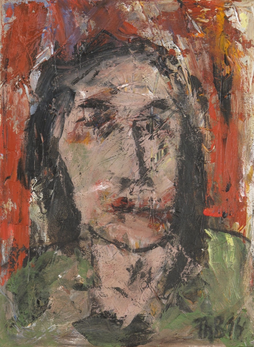 Thomas Bindl, Büste 2014, 40 x 30 cm, Acryl - Leinwand